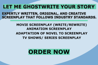 ghostwrite your screenplay for your story