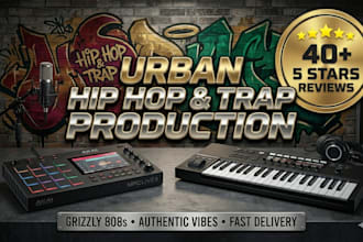 produce a custom hip hop or trap beat for your song