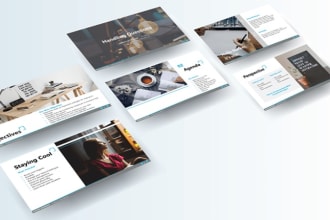 design modern, minimalist and corporate pitch decks and presentations