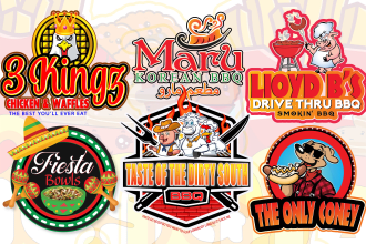 create food, restaurant, fastfood, takeaway and burger logo