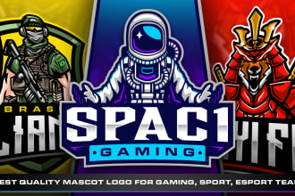 design mascot for esports logo team, twitch and youtube