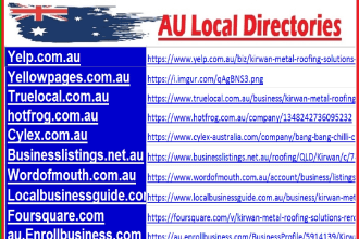 list business on australian local SEO citations directories