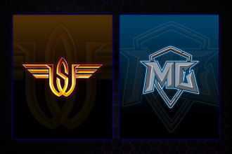 create initial gaming logo for esports, twitch, youtube