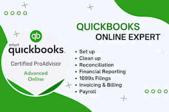 be your quickbooks online bookkeeper and accountant