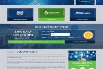 create your any investment website