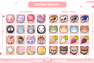 create twitch sub and bit badges