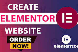 build wordpress website with elementor builder