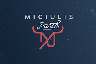do western cattle brand style and ranch logo