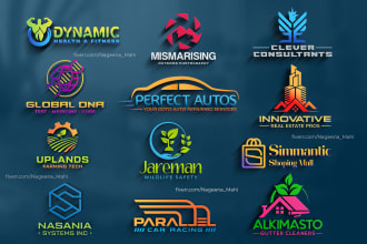 do stunning 2d 3d timeless logo design for your business, company or brand