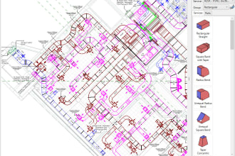 perform bim modelling and hvac design for permit