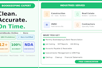 do construction bookkeeping in quickbooks online