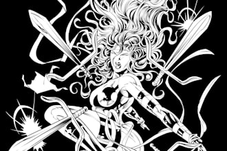 do professional comic inking dc marvel style