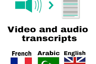 offer perfect transcription in english, french and arabic