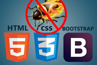 fix html css bootstrap and wordpress bugs