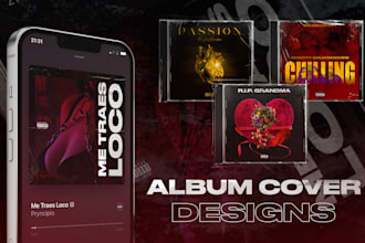 make custom cover art for hip hop, edm, and rock