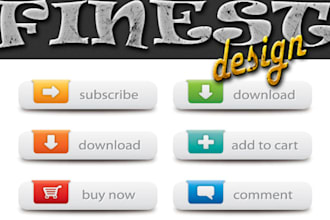 design amazing Buttons for your website or your programs, mobile or something else