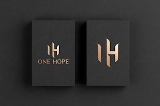 design a modern and luxury minimalist logo