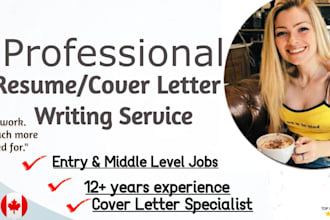 write or rewrite your resume, CV, cover letter, linkedin