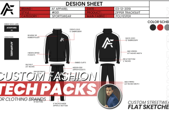 do fashion tech pack for clothing brands