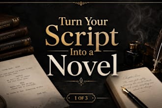 adapt your screenplay or script into a compelling novel