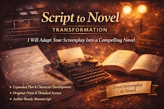 rewrite your movie or stage script into a compelling novel