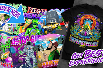 make cartoon illustration for your tshirt and merchandise