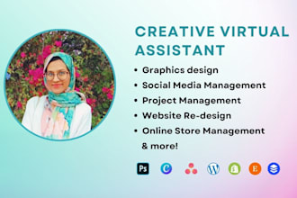 be your creative virtual assistant for branding, web design, and marketing tasks