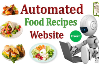 create a automated recipe wordpress website or a food blog