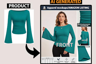 design realistic ai product mockups and lifestyle images for ecommerce