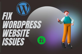 fix wordpress bugs and customize wordpress website