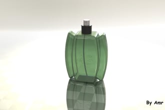 perfume bottle design and all visualization