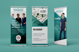 create roll up banner, pull up, retractable banner design