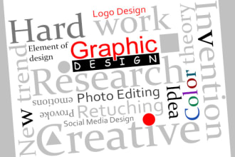 do any photoshop, illustrator graphic design work for you