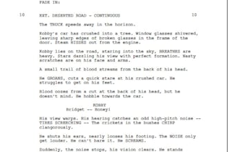 format your screenplay to an industry standard