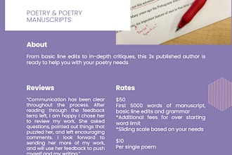 polish your poetry manuscripts