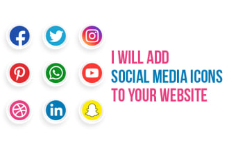 add social media icons to your website
