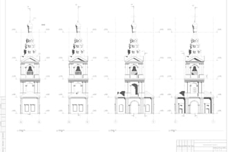design drawings, blueprients in revit, autocad and sketchup