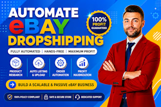 manage and automate ebay dropshipping store with top selling ebay listing