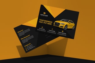 design a modern postcard, flyer, brochure for your business
