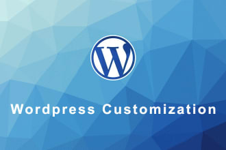 customize or redesign your wordpress website