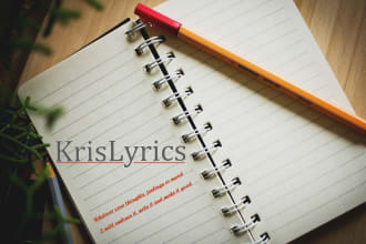 write original lyrics for your song or idea