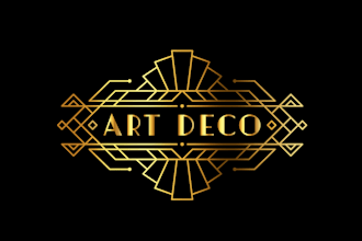 design a unique logo in art deco style