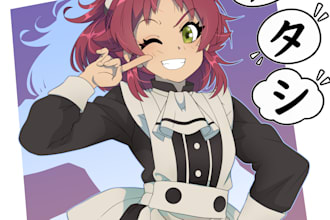 draw anime character and oc character