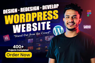 do wordpress website design and development or business website redesign