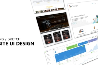 design outstanding PSD web template or website interface