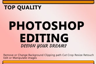 do image editing background removal and banner ads design