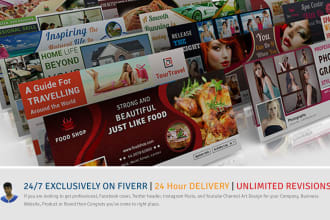 design social media templates and youtube channel art