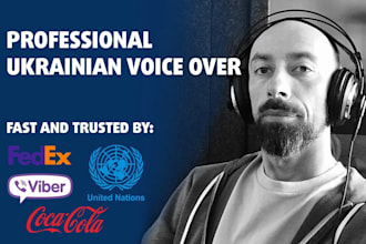 record a professional ukrainian voice over