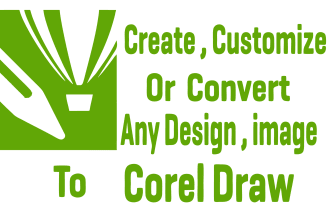 redraw recreate convert image logo design to coreldraw ai psd svg jpg