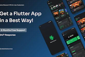 design and develop flutter app